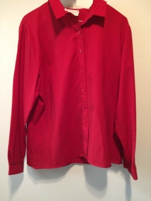 Red Modern Blouse-Mod Bl 7803-Chest 46