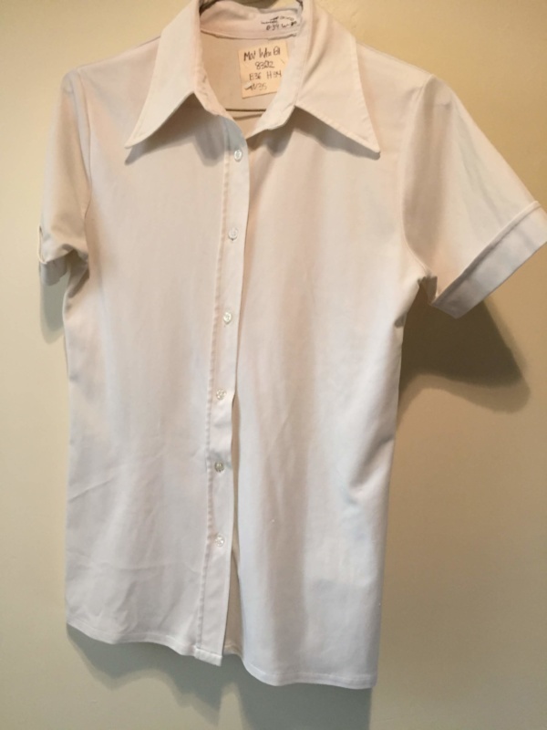 White Modern Blouse-Mod Bl 8300-Chest 36