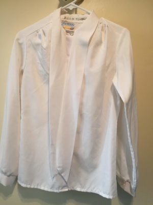 White Modern Blouse-Mod Bl 8301-Chest 36