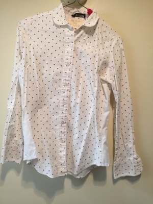 White Modern Blouse-Mod Bl 8305-Chest 36