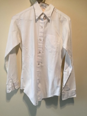 White Modern Blouse-Mod Bl 8403-Chest 38