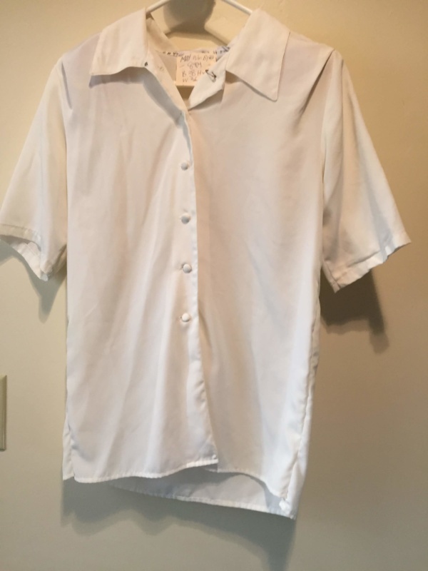 White Modern Blouse-Mod Bl 8404-Chest 38