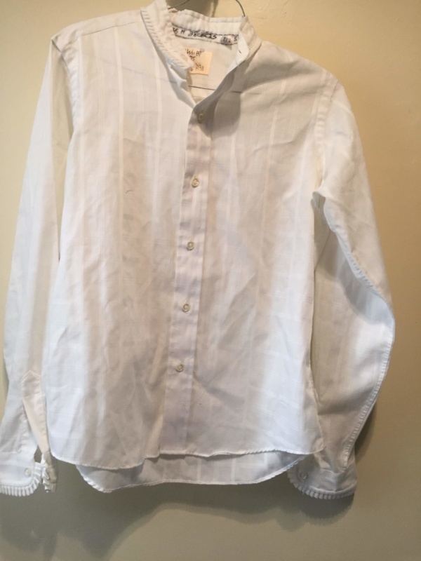 White Modern Blouse-Mod Bl 8475-Chest 38