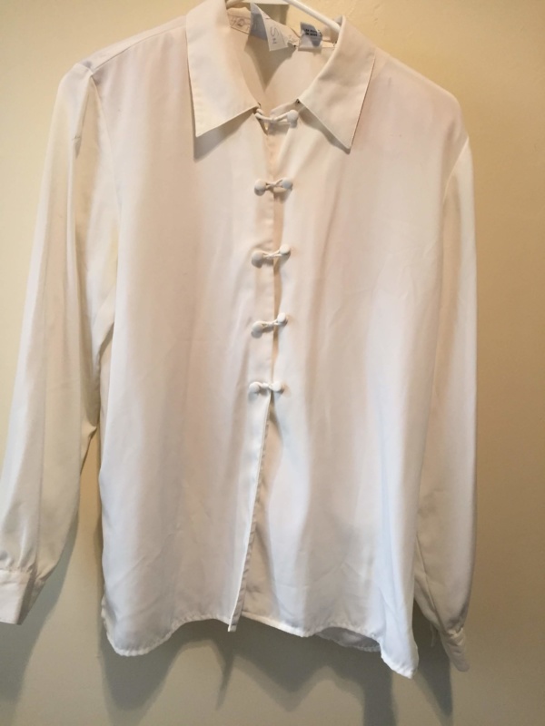 White Modern Blouse-Mod Bl 8500-Chest 40