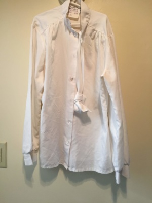 White Modern Blouse-Mod Bl 8503-Chest 40