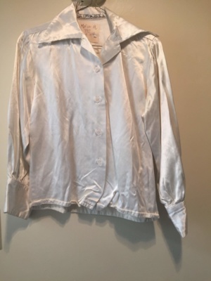 White Modern Blouse-Mod Bl 8507-Chest 40