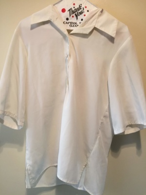 White Modern Blouse-Mod Bl 8508-Chest 40