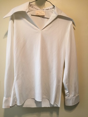 White Modern Blouse-Mod Bl 8515-Chest 40
