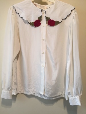 White Modern Blouse-Mod Bl 8520-Chest 40