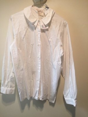 White Modern Blouse-Mod Bl 8524-Chest 40