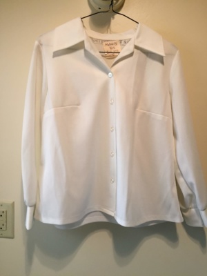 White Modern Blouse-Mod Bl 8605-Chest 42