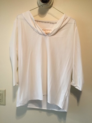 White Modern Blouse-Mod Bl 8606-Chest 42