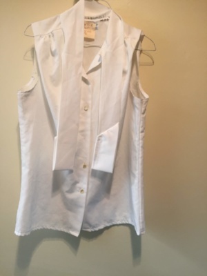 White Modern Blouse-Mod Bl 8607-Chest 42