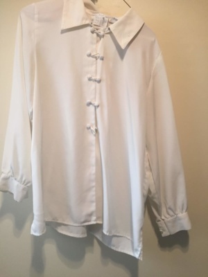 White Modern Blouse-Mod Bl 8609-Chest 42