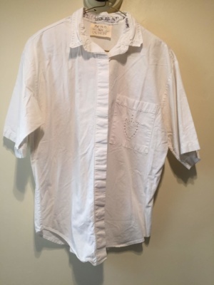 White Modern Blouse-Mod Bl 8614-Chest 42