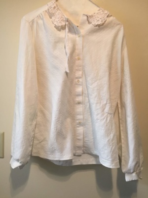 White Modern Blouse-Mod Bl 8616-Chest 42