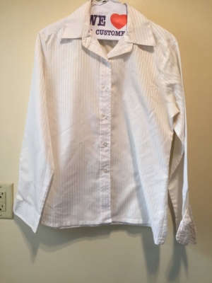 White Modern Blouse-Mod Bl 8650-Chest 42