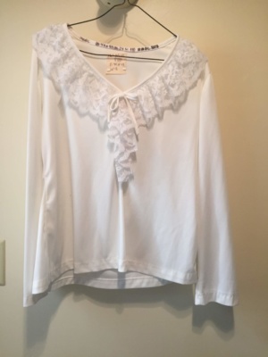 White Modern Blouse-Mod Bl 8700-Chest 44