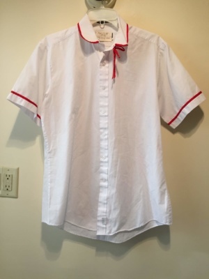 White Modern Blouse-Mod Bl 8712-Chest 44
