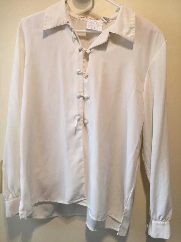 White Modern Blouse-Mod Bl 8800-Chest 47