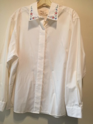 White Modern Blouse-Mod Bl 8804-Chest 48