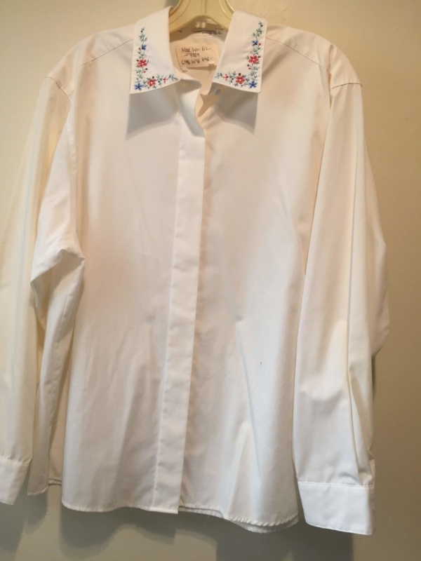White Modern Blouse-Mod Bl 8804-Chest 48