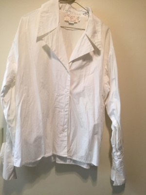 White Modern Blouse-Mod Bl 8805-Chest 48