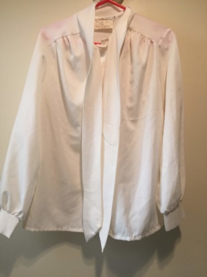 White Modern Blouse-Mod Bl 8806-Chest 46