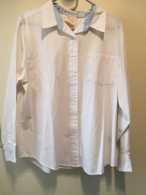 White Modern Blouse-Mod Bl 8811-Chest 46