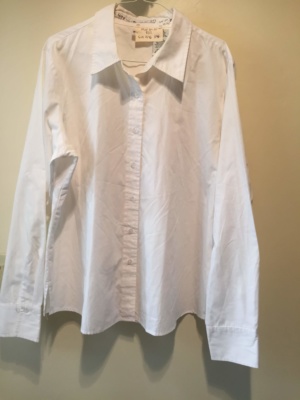 White Modern Blouse-Mod Bl 8812-Chest 48