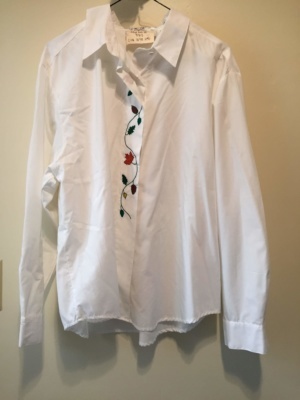 White Modern Blouse-Mod Bl 8813-Chest 48