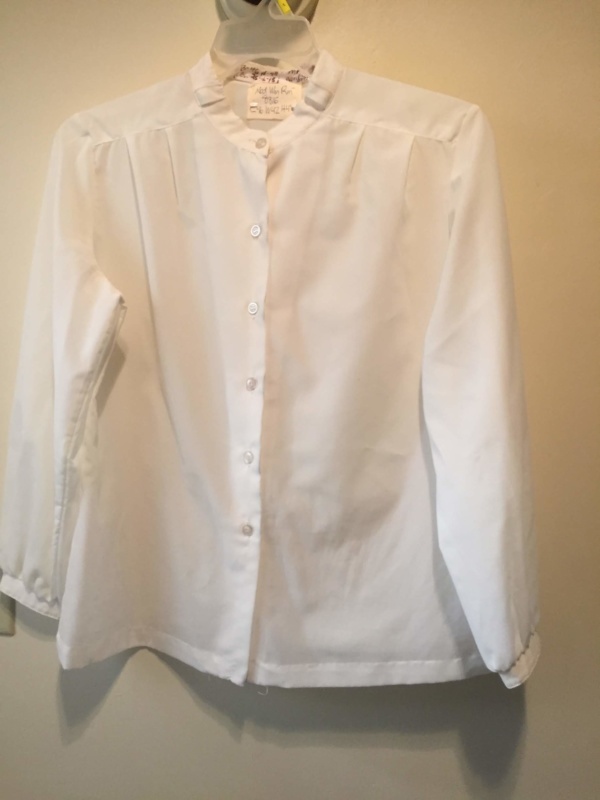 White Modern Blouse-Mod Bl 8816-Chest 46