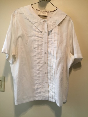 White Modern Blouse-Mod Bl 8907-Chest 50