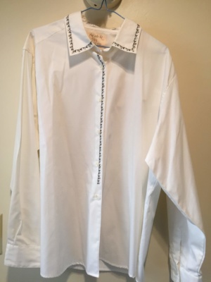 White Modern Blouse-Mod Bl 8908-Chest 50
