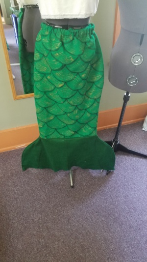 green gold black Mermaid Skirt-Mrmd skt 3038-Ppan-Waist 25-32