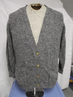 Grey Cardigan Sweater-Swtr Crd  2600-Chest 48