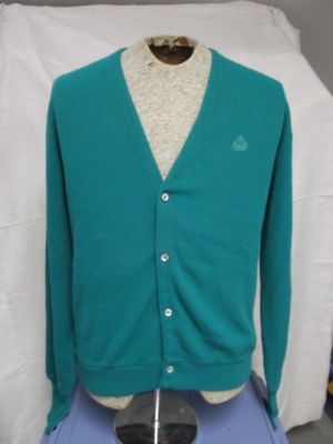 Green Cardigan Sweater-Swtr Crd 3800-Chest 52