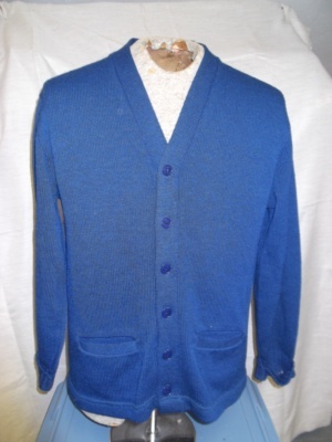 Blue Cardigan Sweater-Swtr Crd  4300-Chest 42