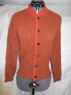 brown Cardigan Sweater-Swtr Crd  6000-Chest 34