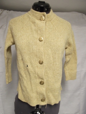 brown Cardigan Sweater-Swtr Crd 6001-Chest 34