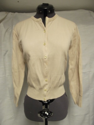 tan Cardigan Sweater-Swtr Crd 6100-Chest 38