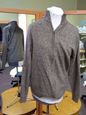 Brown Cardigan Sweater-Swtr Crd 6101-Chest 38