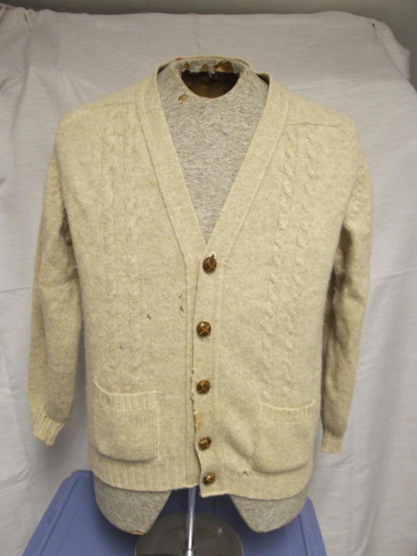 Tan Cardigan Sweater-Swtr Crd  6402-Chest 44