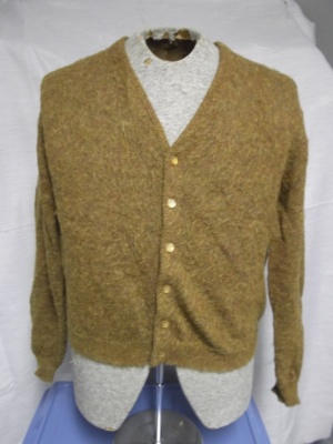 Brown Cardigan Sweater-Swtr Crd  6500-Chest 46