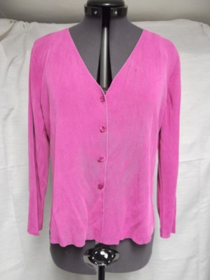 Pink Cardigan Sweater-Swtr Crd 7400-Chest 44