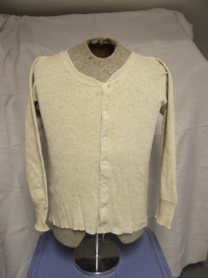 White Cardigan Sweater-Swtr Crd  8403-Chest 44