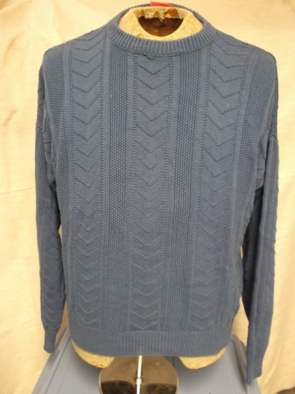 Blue Sweater Pullover-Swtr Pllvr 4700-Chest 50