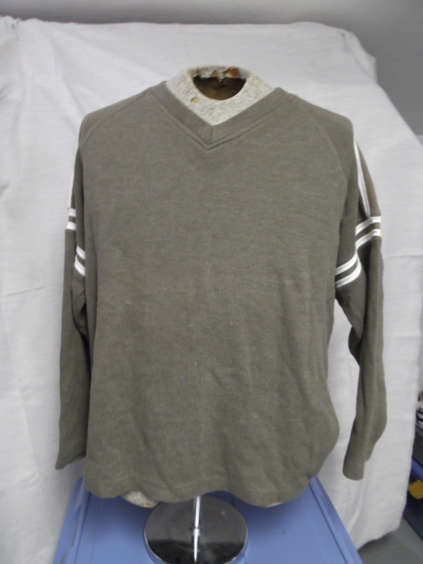 Brown and white Sweater Pullover-Swtr Pllvr 6800-Chest 52