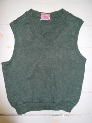 Green Sweater Vest-Swtr Vst 3401-Chest 44