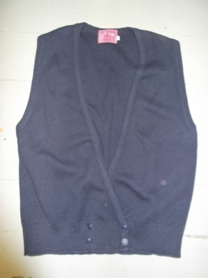 Navy Sweater Vest-Swtr Vst 4201-Chest 40